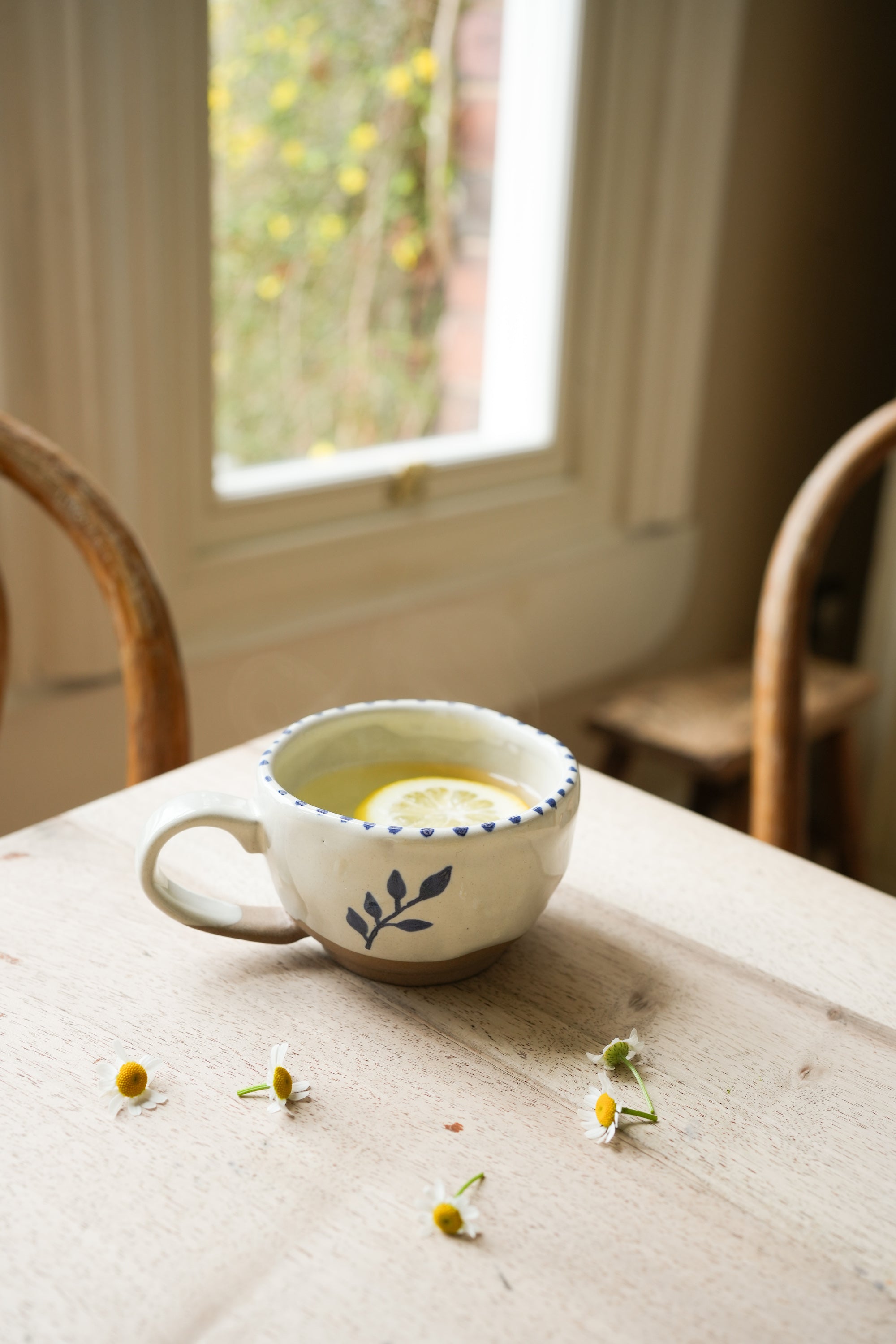 Hand Painted Botanic Tea Cup | Ink