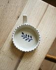 Hand Painted Botanic Olive Dish - Ink
