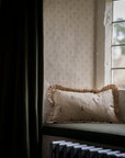 Sprig Block Print Cushion | Brick