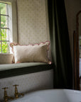 Scallop Cushion | Pomegranate