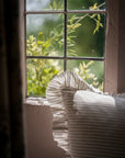 Striped Bolster Cushion with Frill