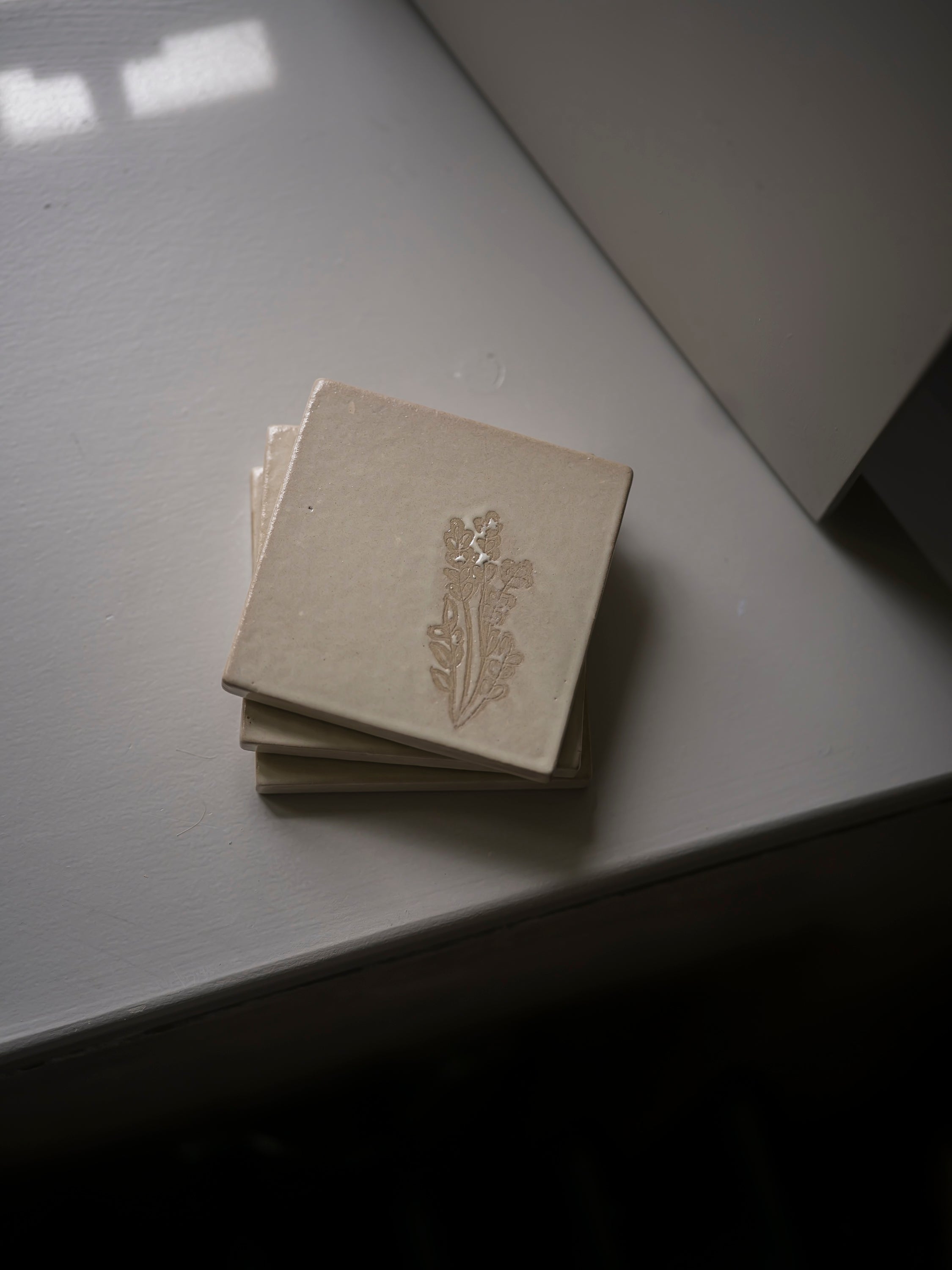 Studio Pottery Coaster | Lavender