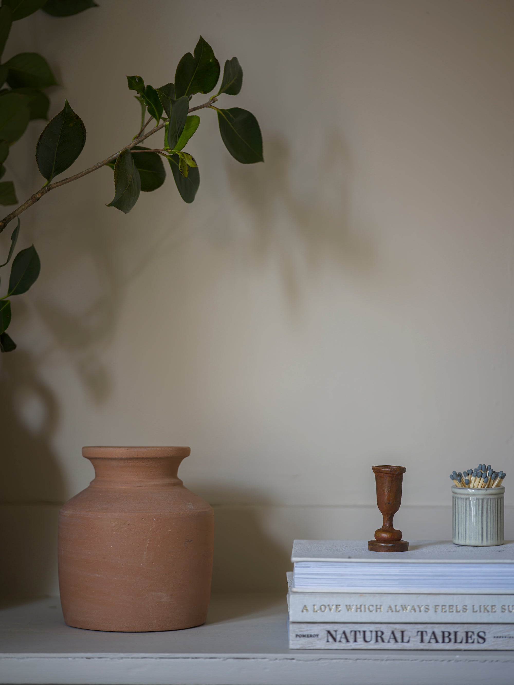 Tall Rust Dinner Candle holder