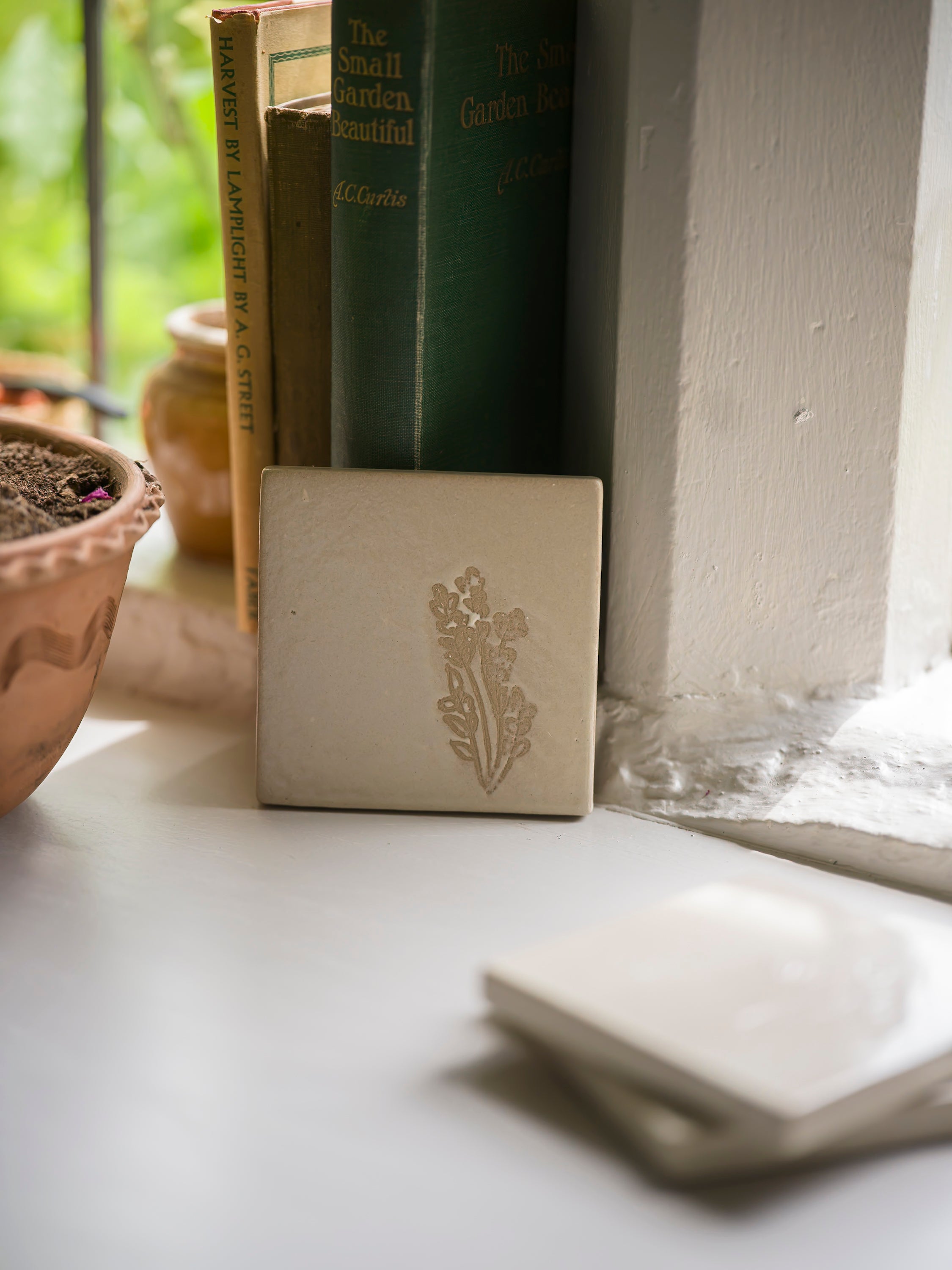 Studio Pottery Coaster | Lavender