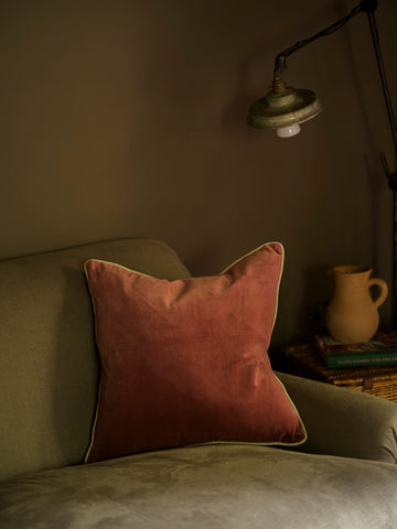 Indian Cotton Velvet Cushion | Pomegranate