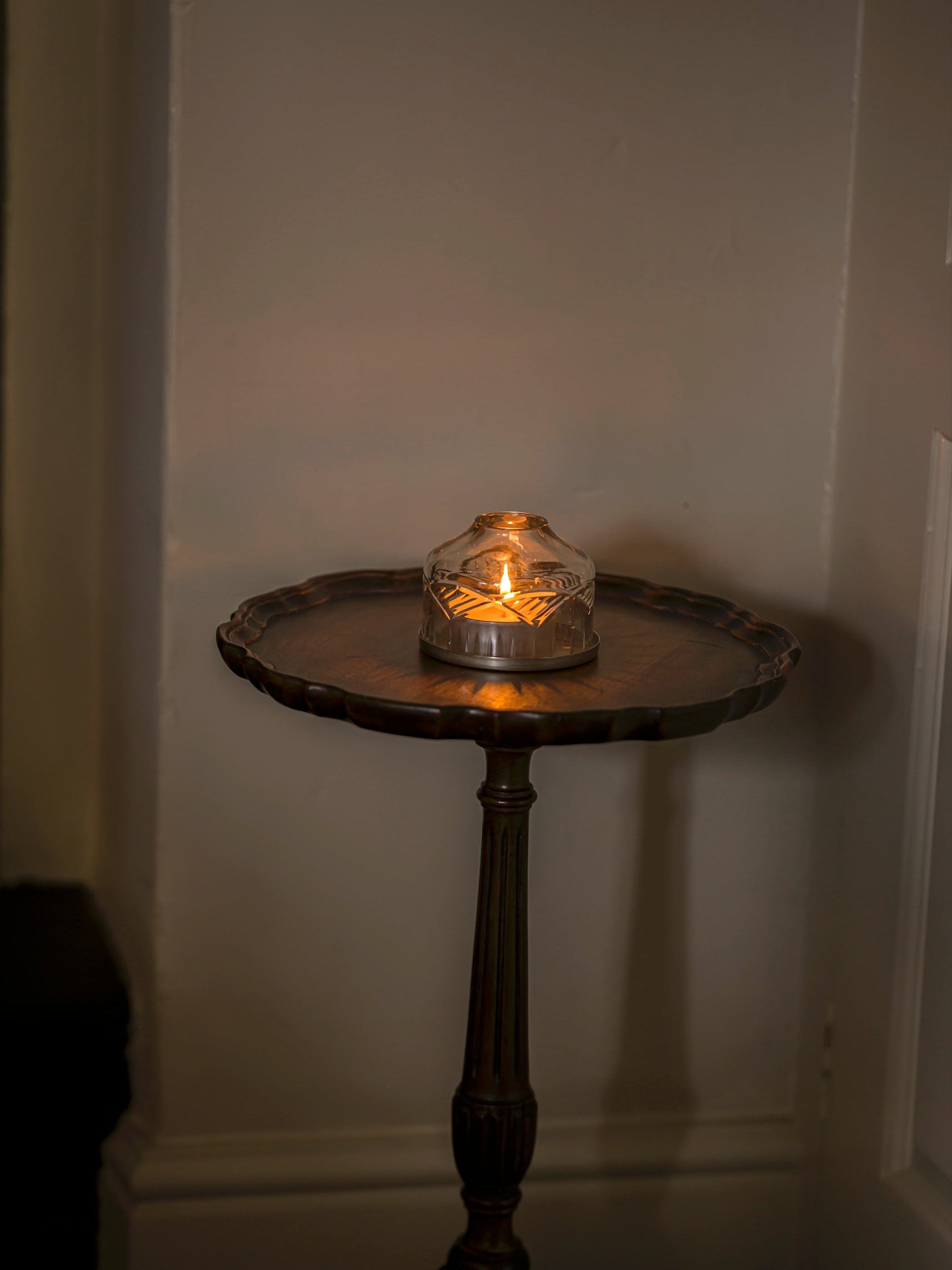 Handblown Candle Dome | Small, Scalloped