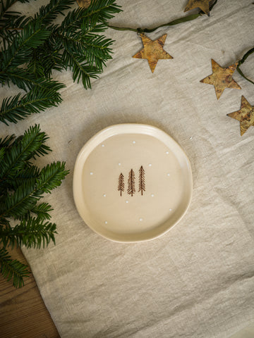 Hand Painted Nordic Snack Plate