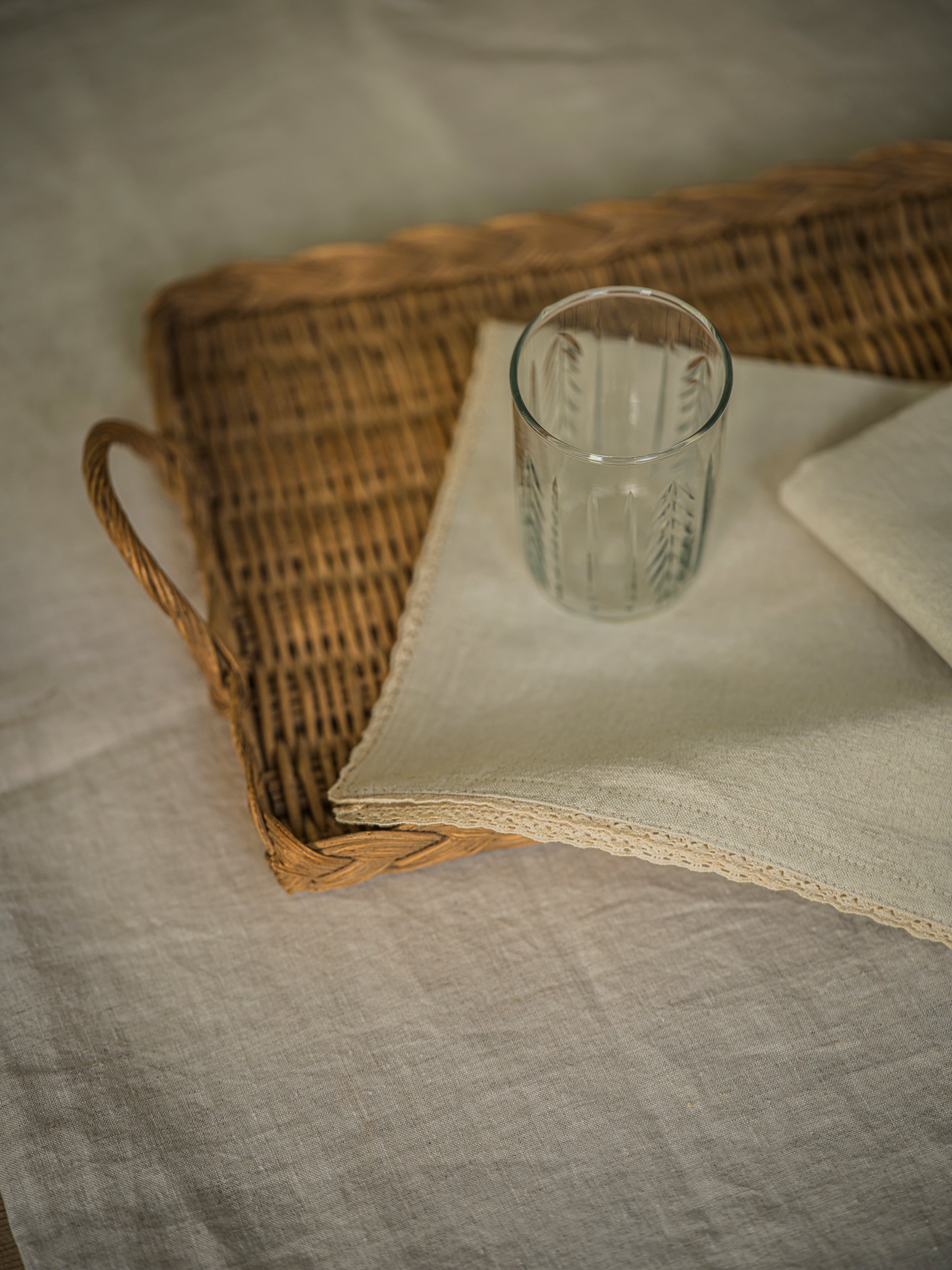 Handblown Glass Tumbler 250ml - Scandi Stripe