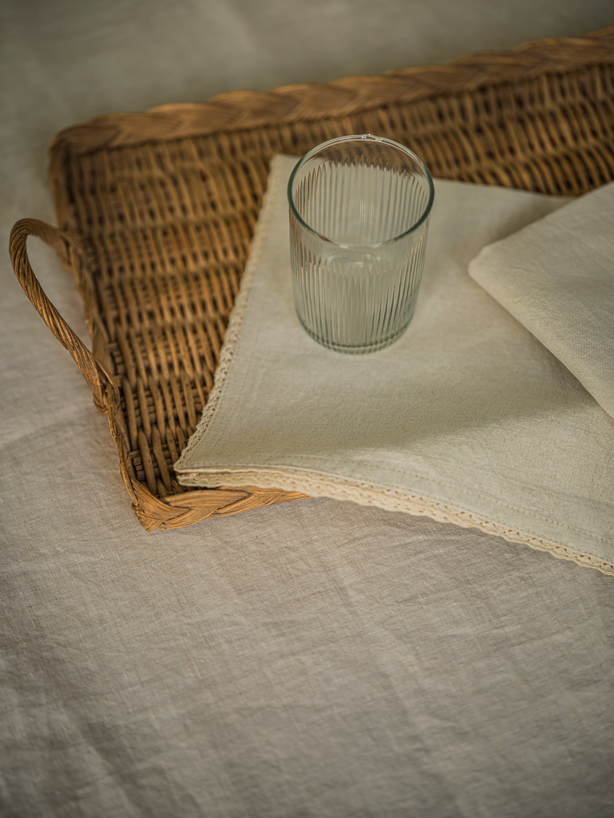 Handblown Glass Tumbler 250ml - Reeded