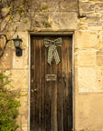 Large Gingham Bow - Pine Green