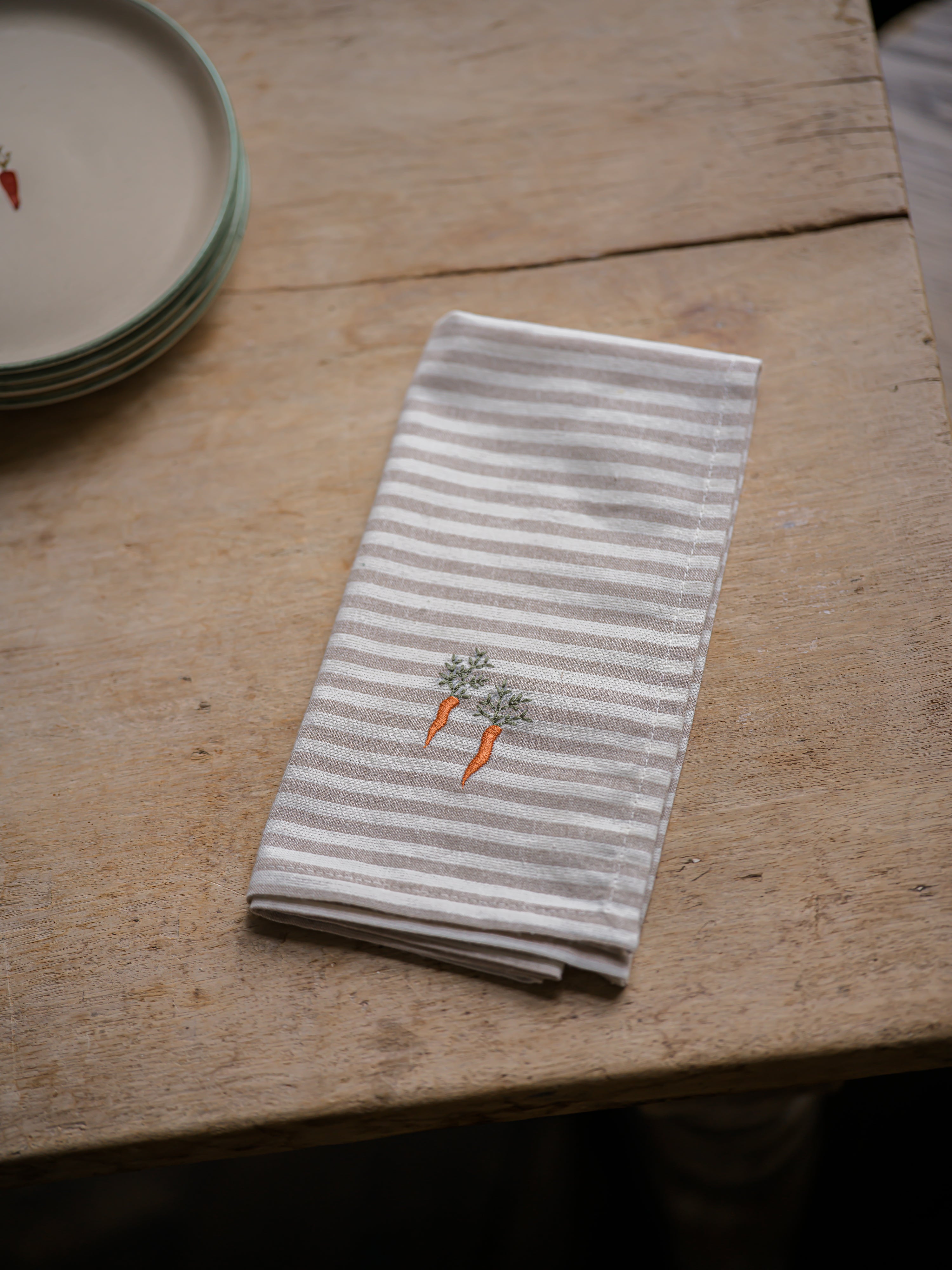 The Kitchen Garden Carrot Napkin | Set of 4