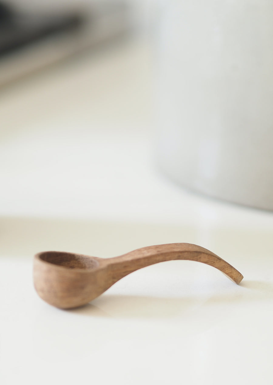 Acacia Wood Curved Little Spoon