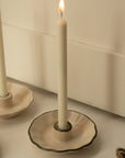 Scalloped Ceramic Candle Cup