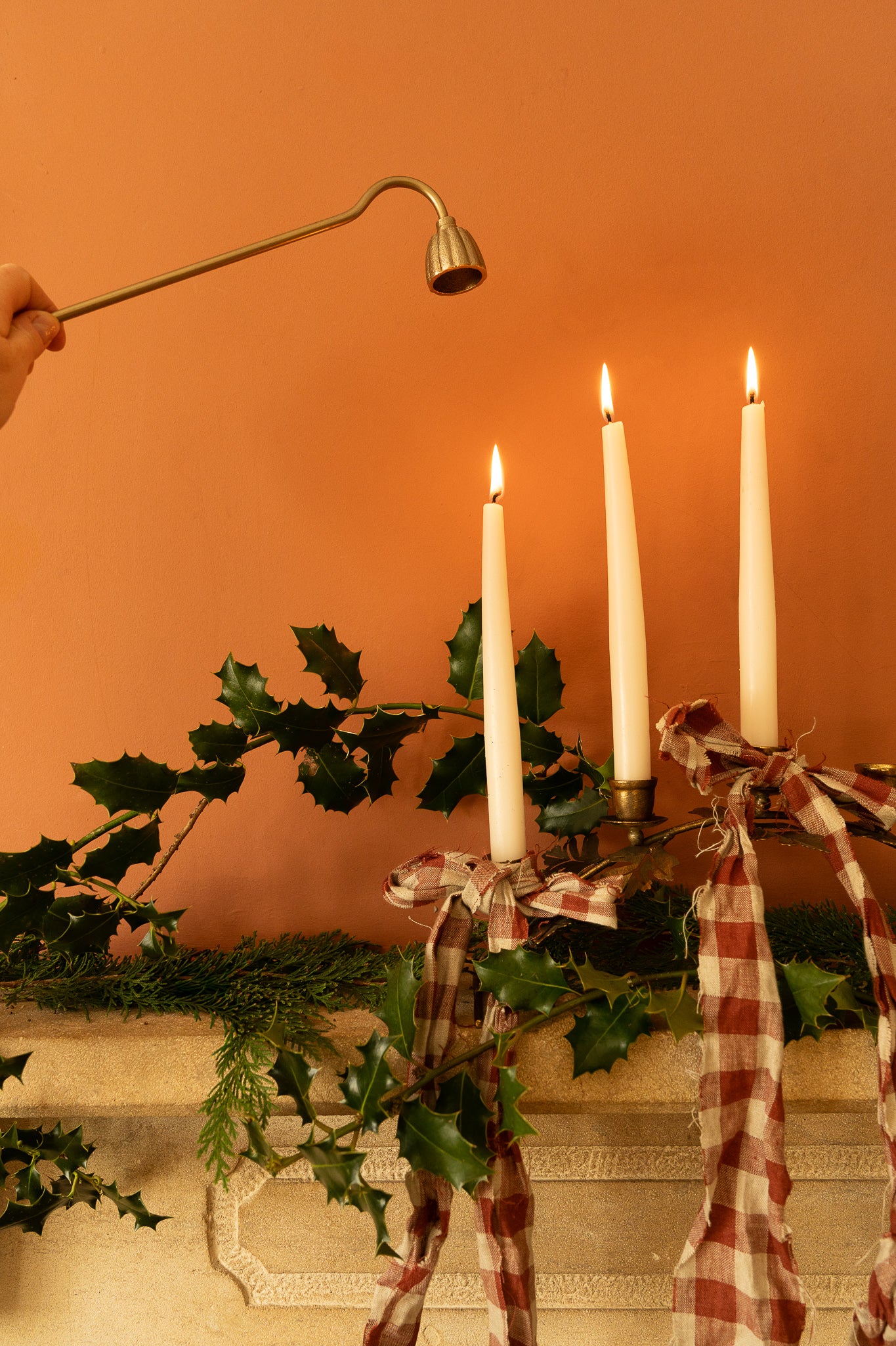 Long Handled Fluted Candle Snuffer