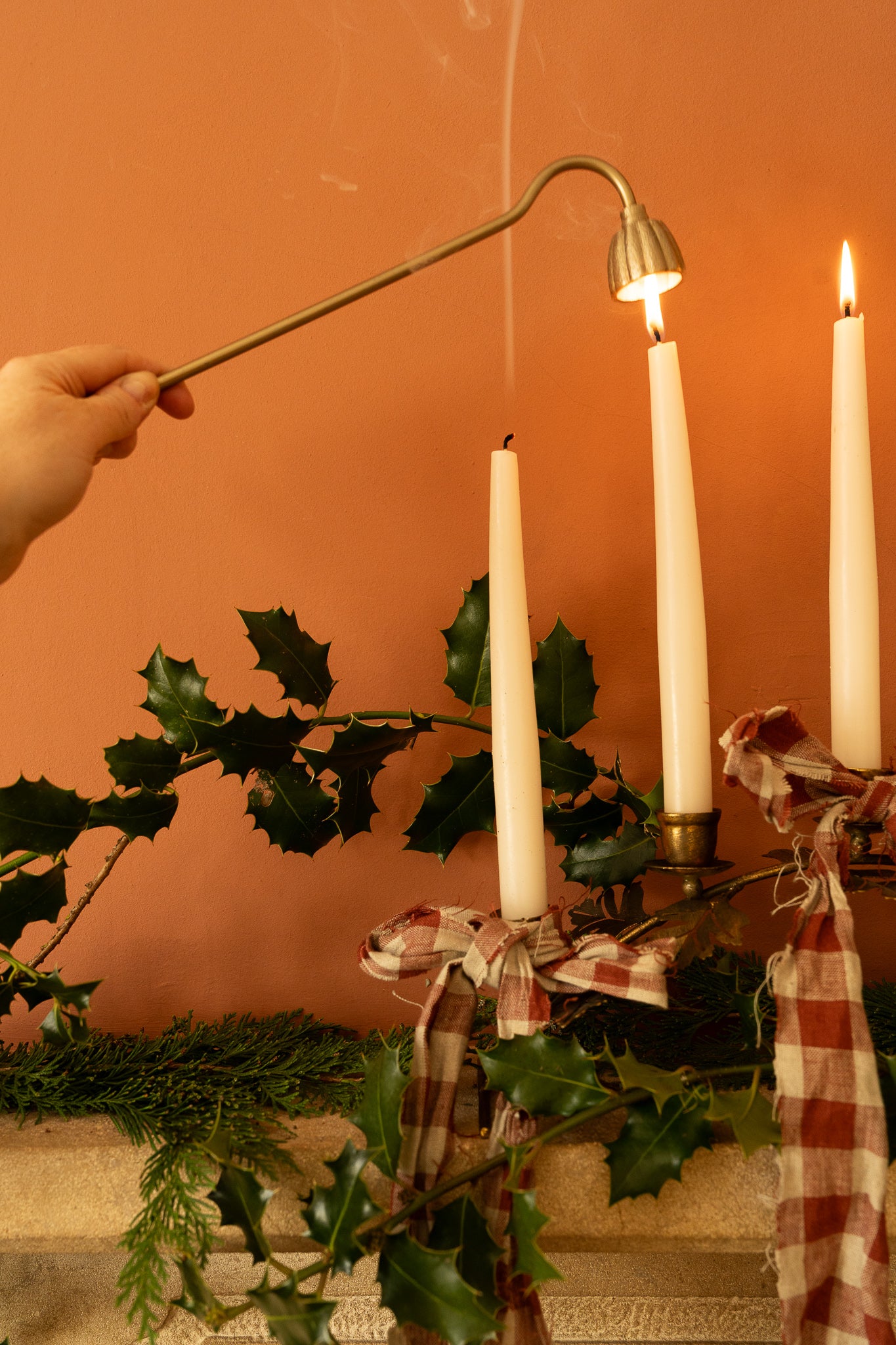 Long Handled Fluted Candle Snuffer