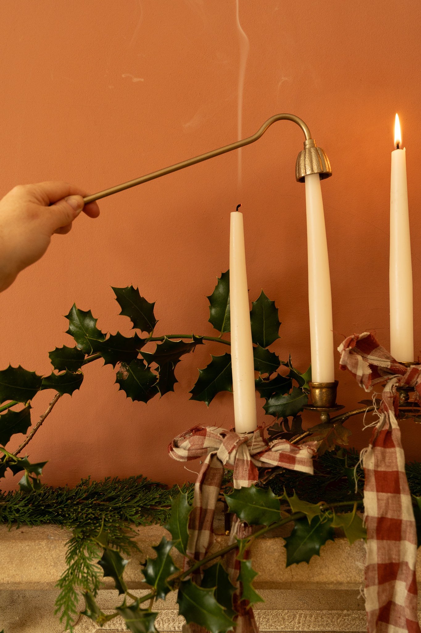 Long Handled Fluted Candle Snuffer