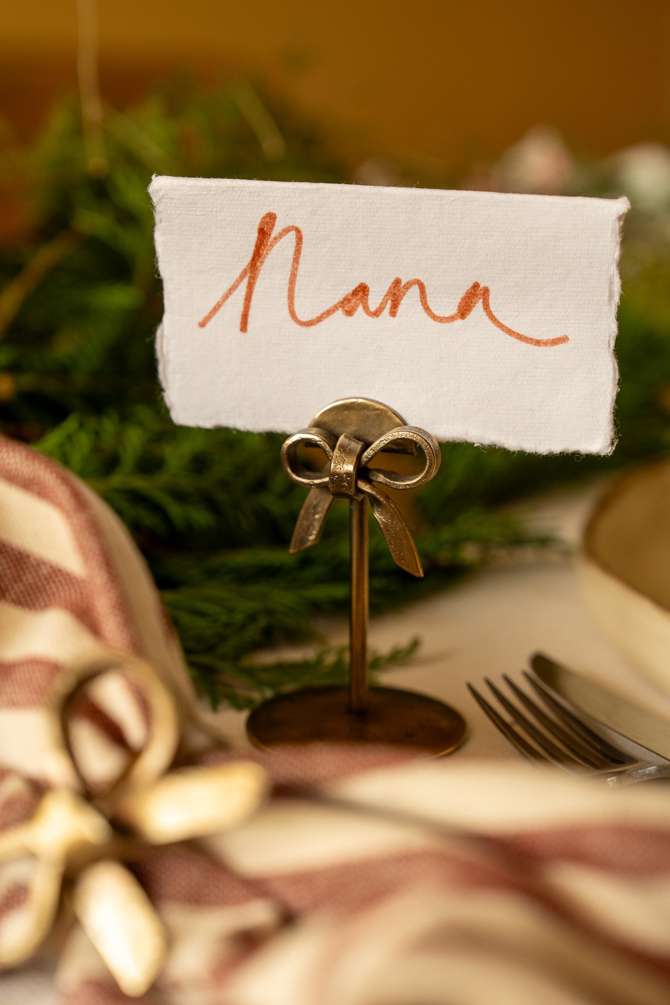 Bow Place Card Holder