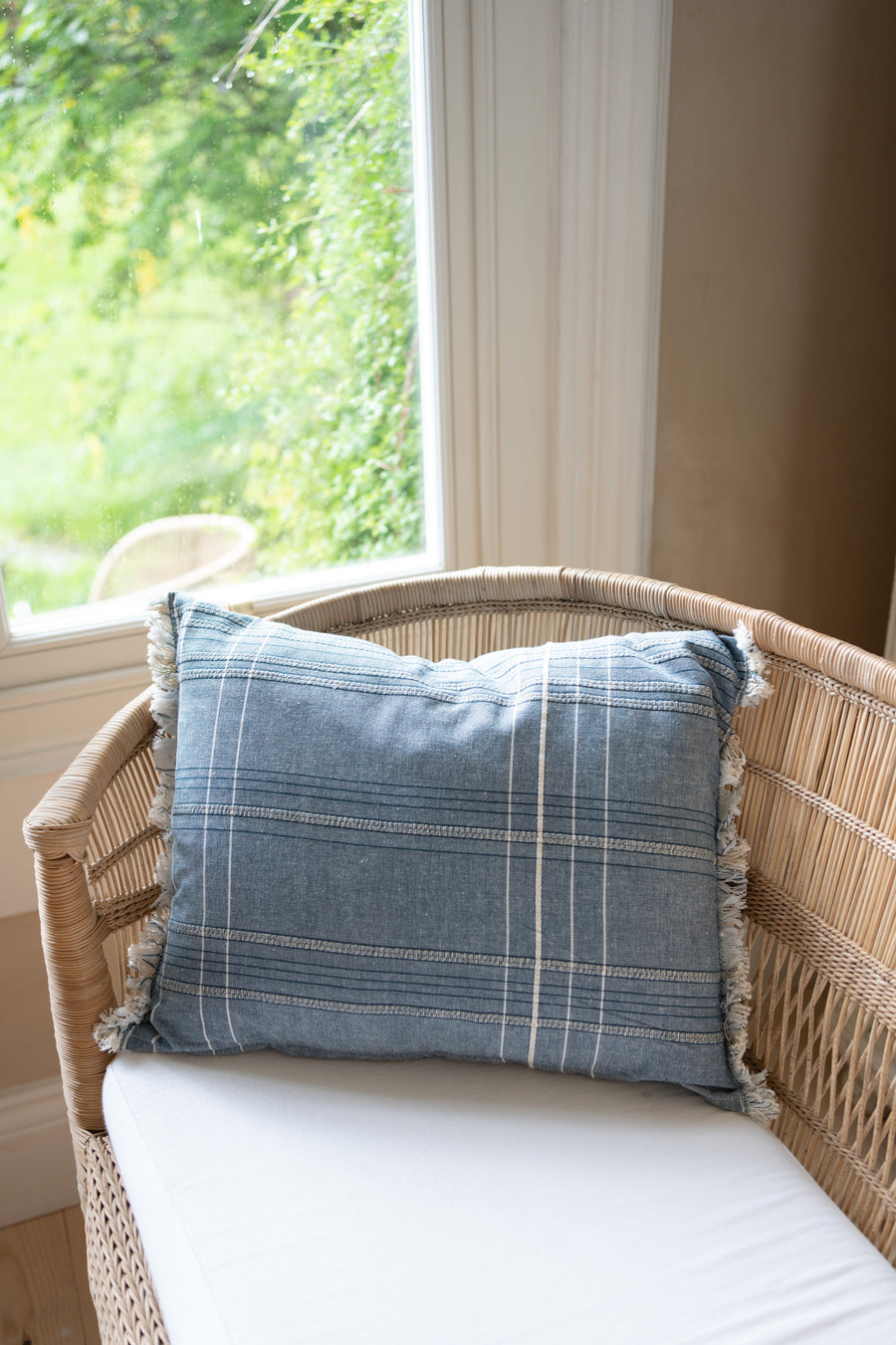 Textured Check Cushion