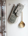 Lemon Marmalade Double Oven Glove Sage