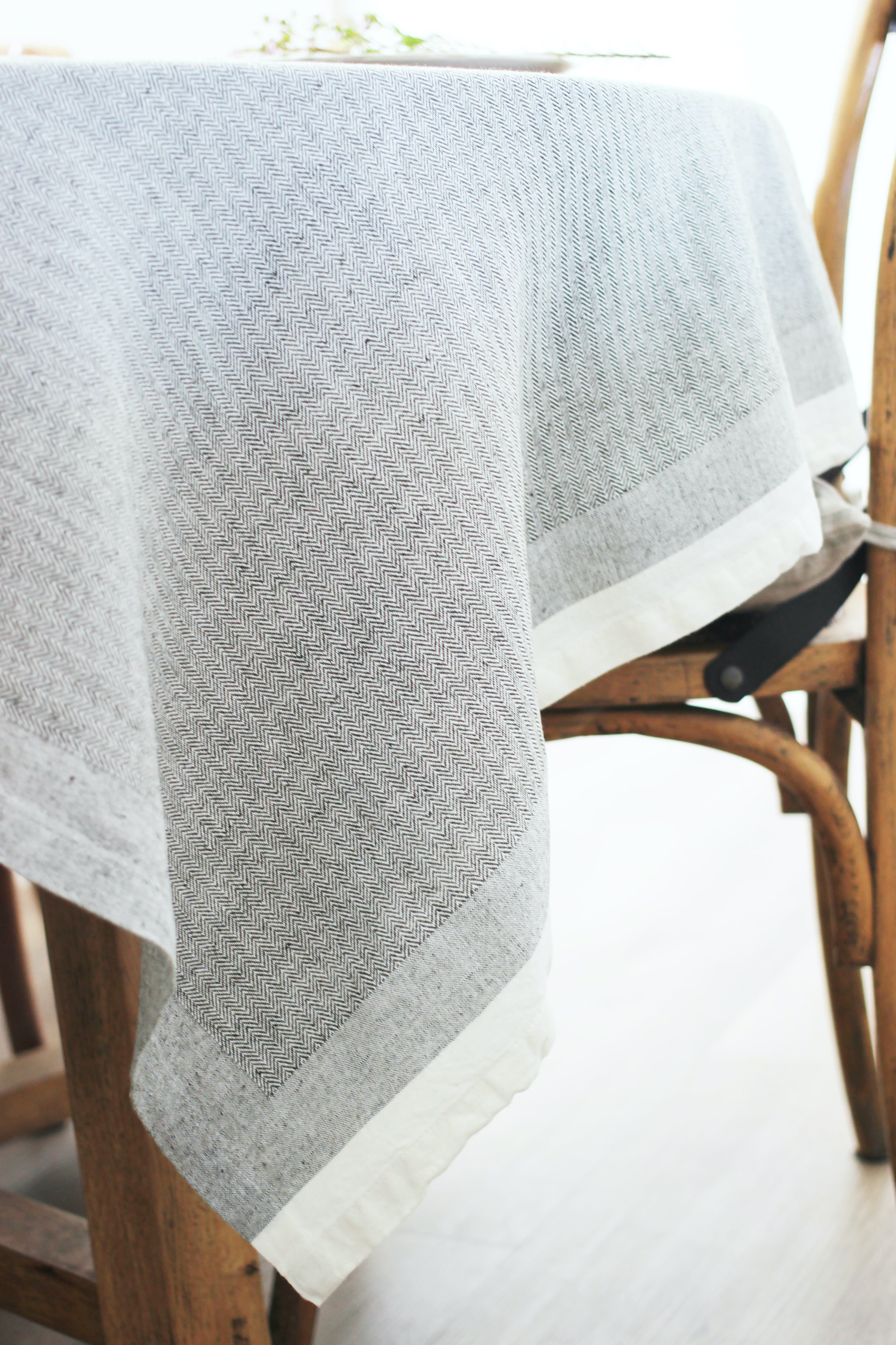 Herringbone Tablecloth | Burnt Olive