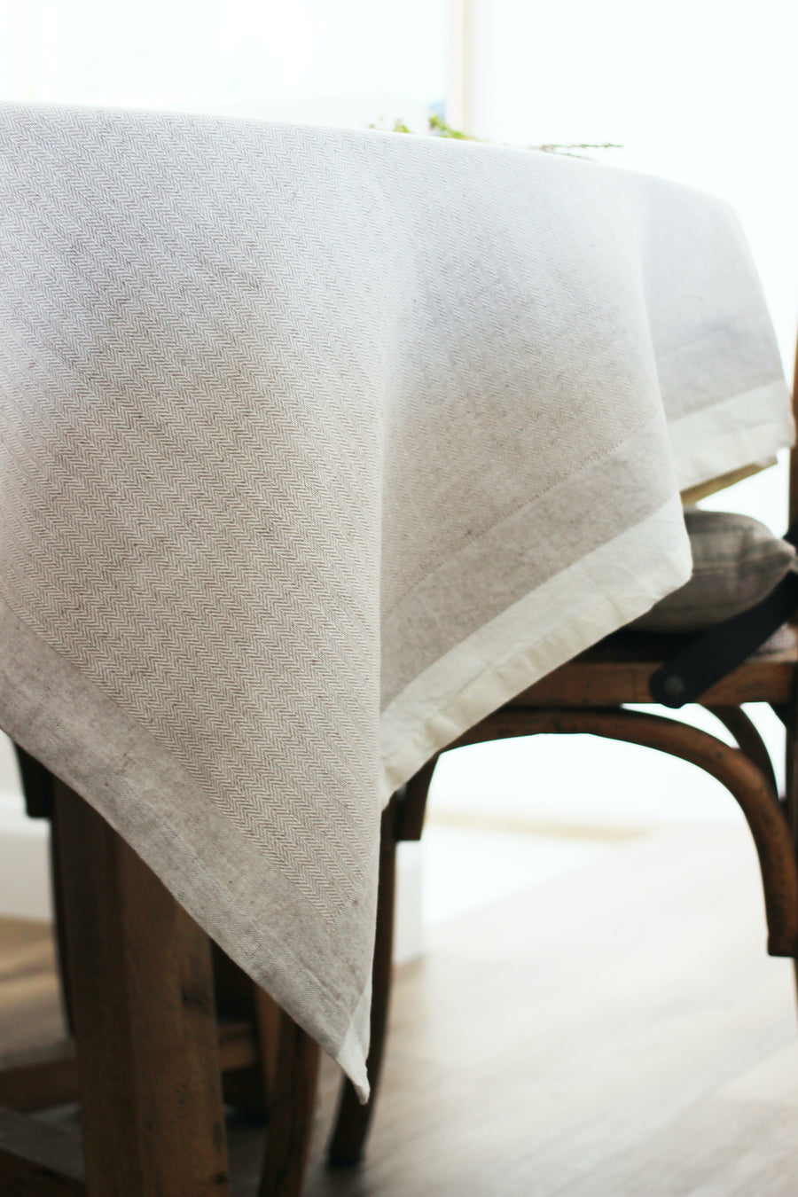 Herringbone Tablecloth | Taupe