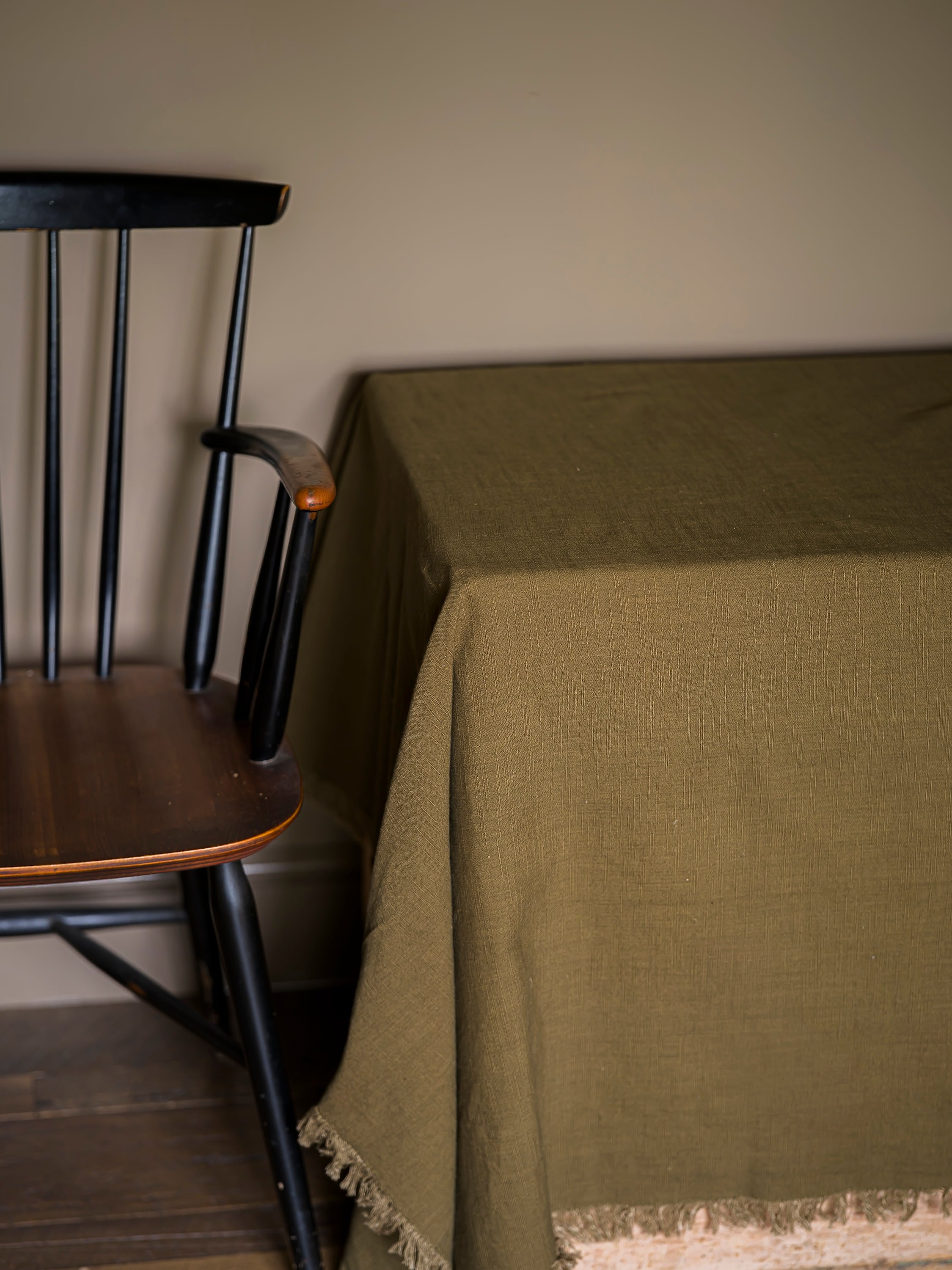 Washed Muse Tablecloth | Olive