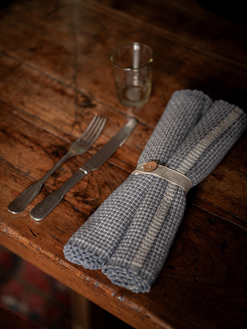 Luxury Woven Placemat | Folkestone Grey