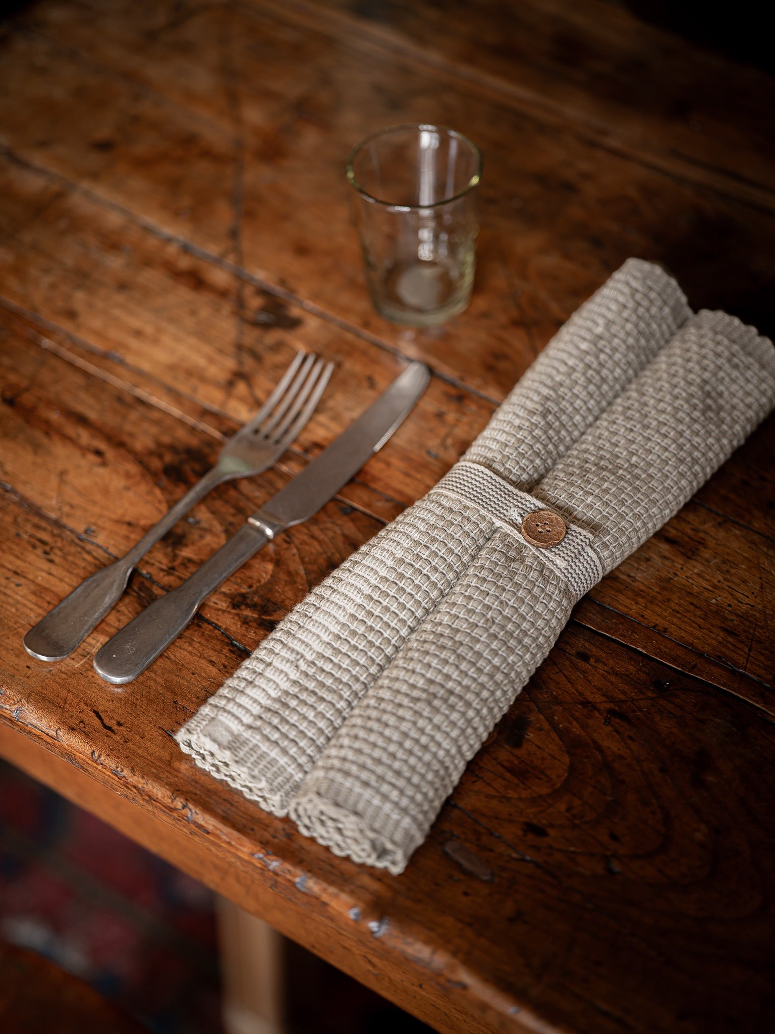 Luxury Woven Tablerunner | Taupe