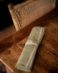 Luxury Woven Tablerunner | Olive