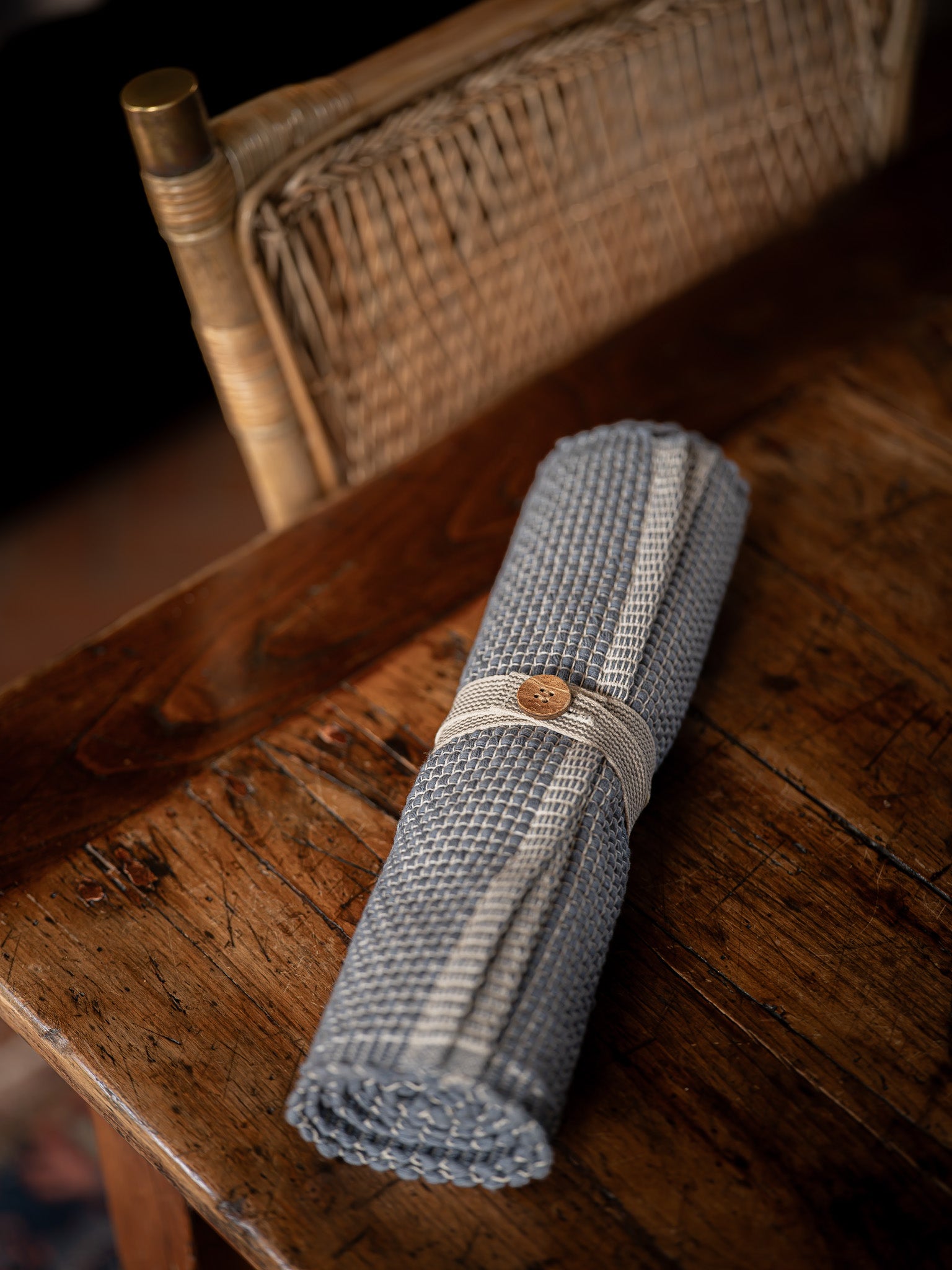 Luxury Woven Tablerunner |Folkestone Grey