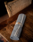 Luxury Woven Tablerunner |Folkestone Grey