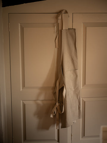 Stripe Tape Apron | Taupe