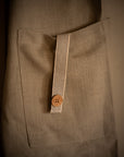Stripe Tape Apron | Taupe