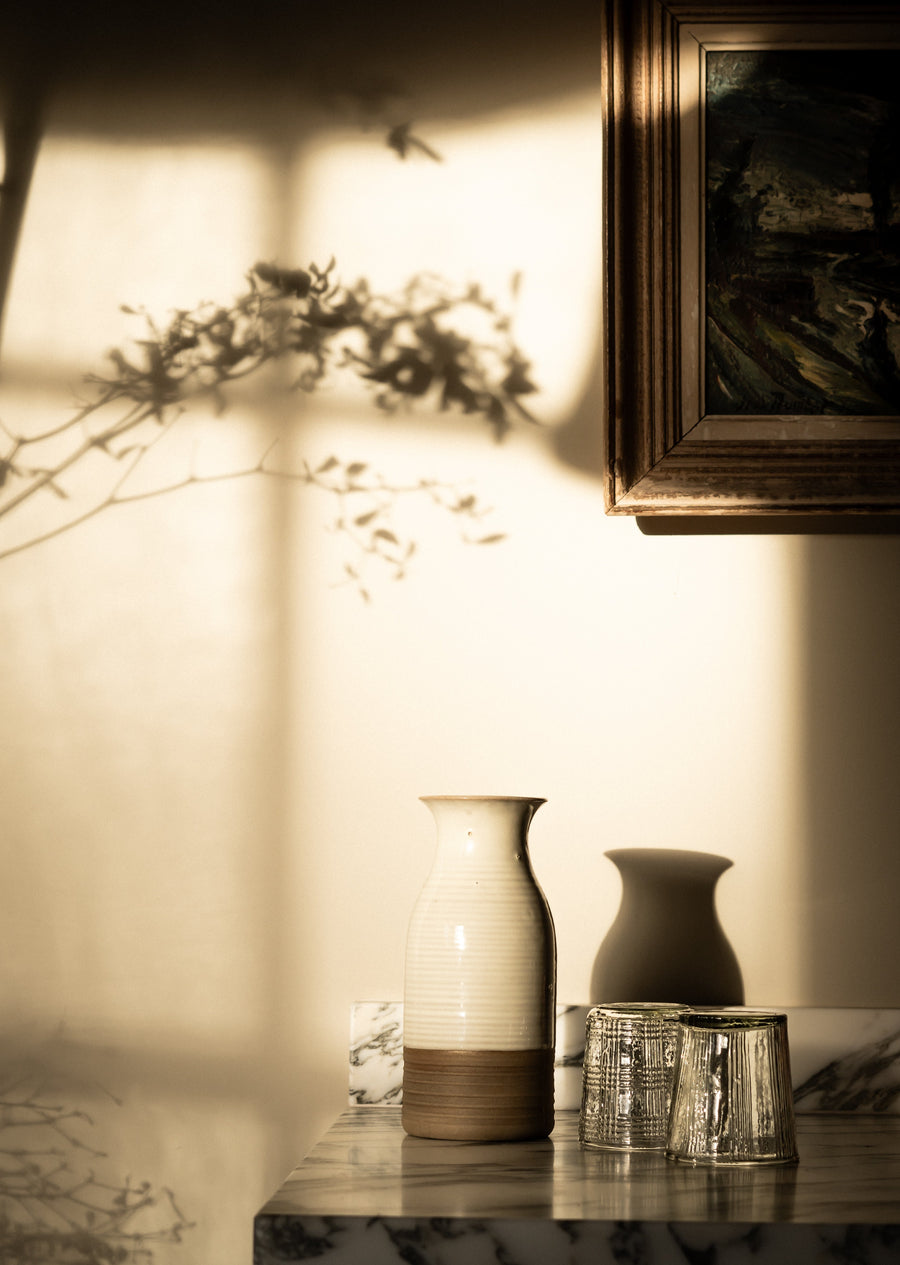 Stoneware Carafe  | Milk White