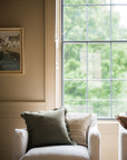 The Norfolk Collection | The Salthouse Linen Cushion | Fen Moss