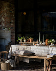 The Provence Stripe Tablecloth | Natural Wide Stripe