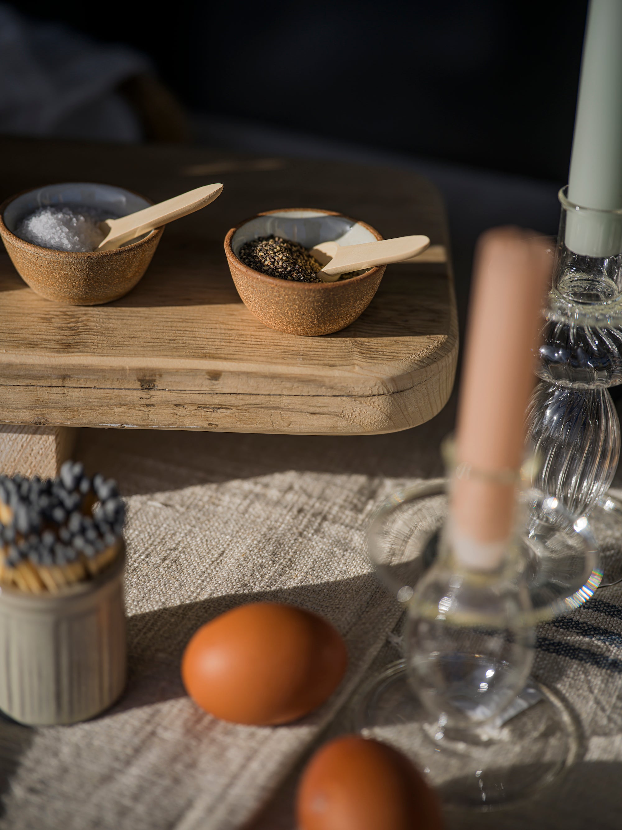 Hand Blown Glass Candle Stick