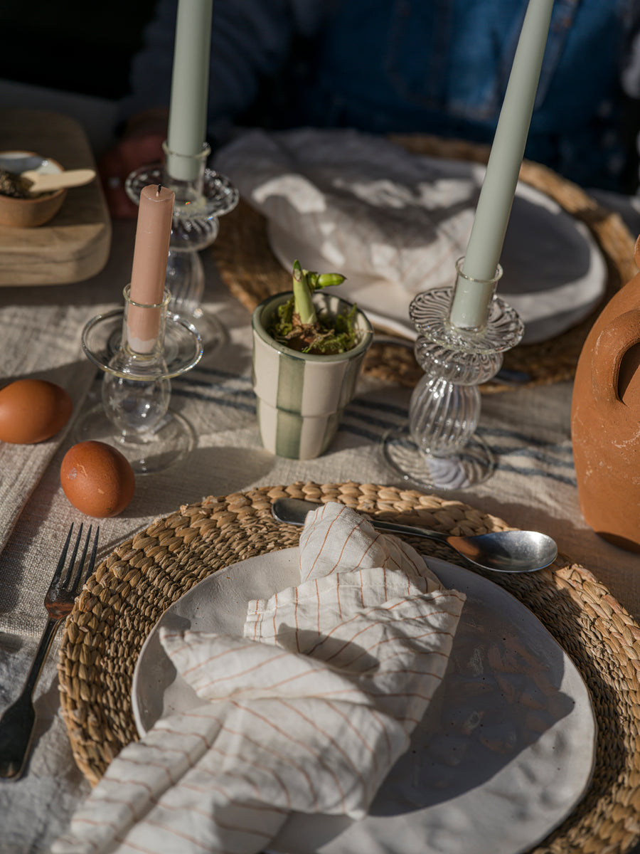 The Provence Stripe Napkins | Fine Ginger Stripe