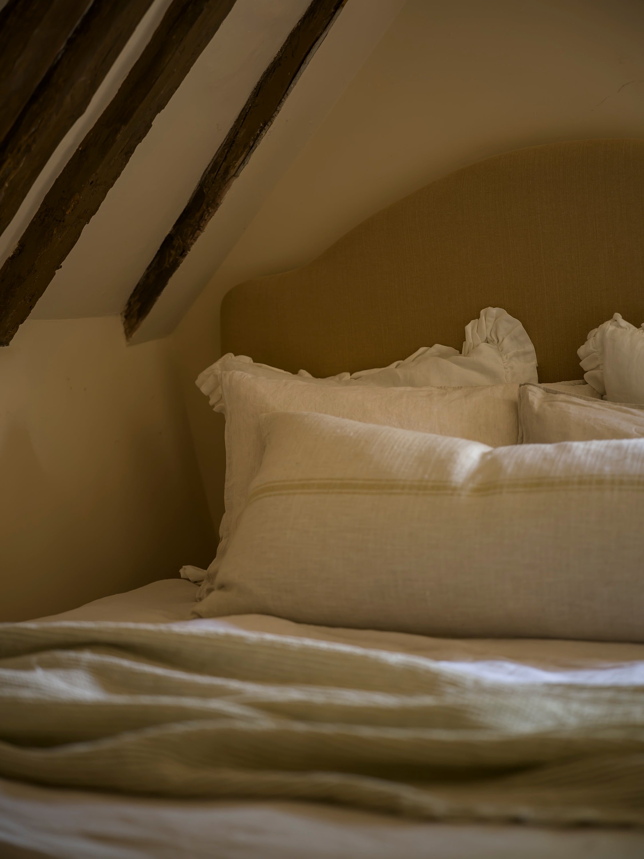 The Brighton Pavilion Off white Washed Linen Cushion