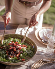 Round Enamel Platter - Taupe