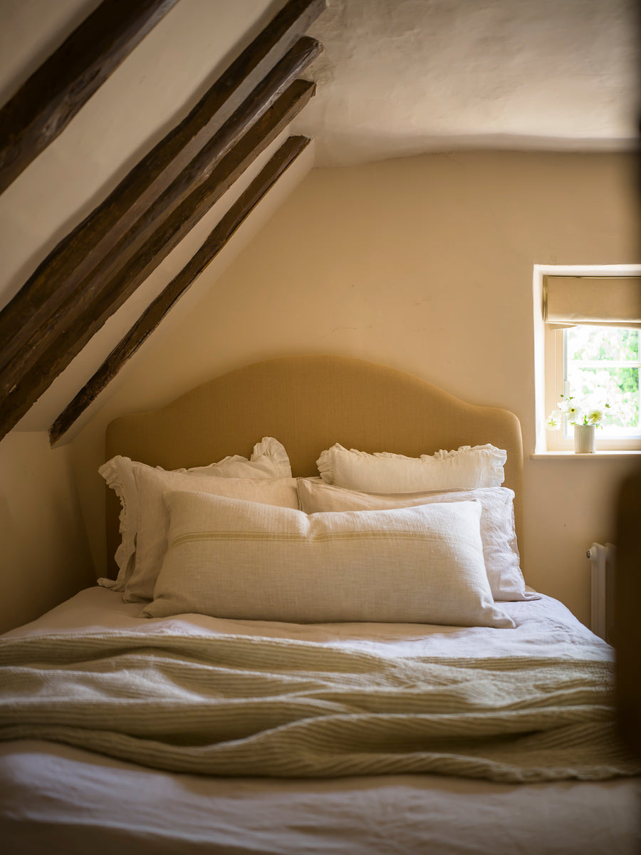 The Brighton Pavilion Off white Washed Linen Cushion