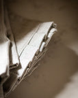 Pinstripe Frill Napkin - Charcoal