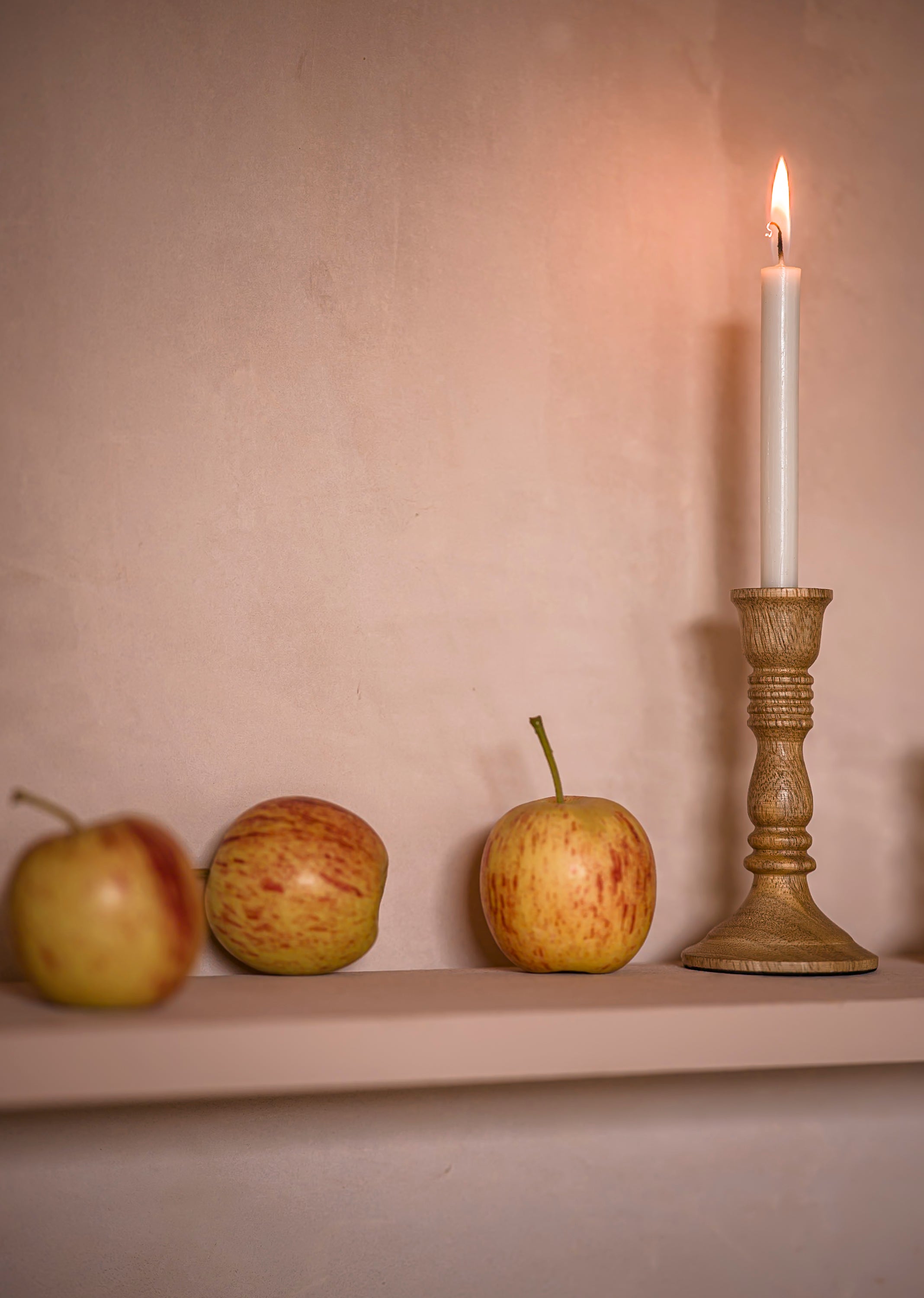 Wooden Candle holders - Set of 3