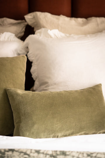 Misi Velvet Cushion - Lichen 30x50cm
