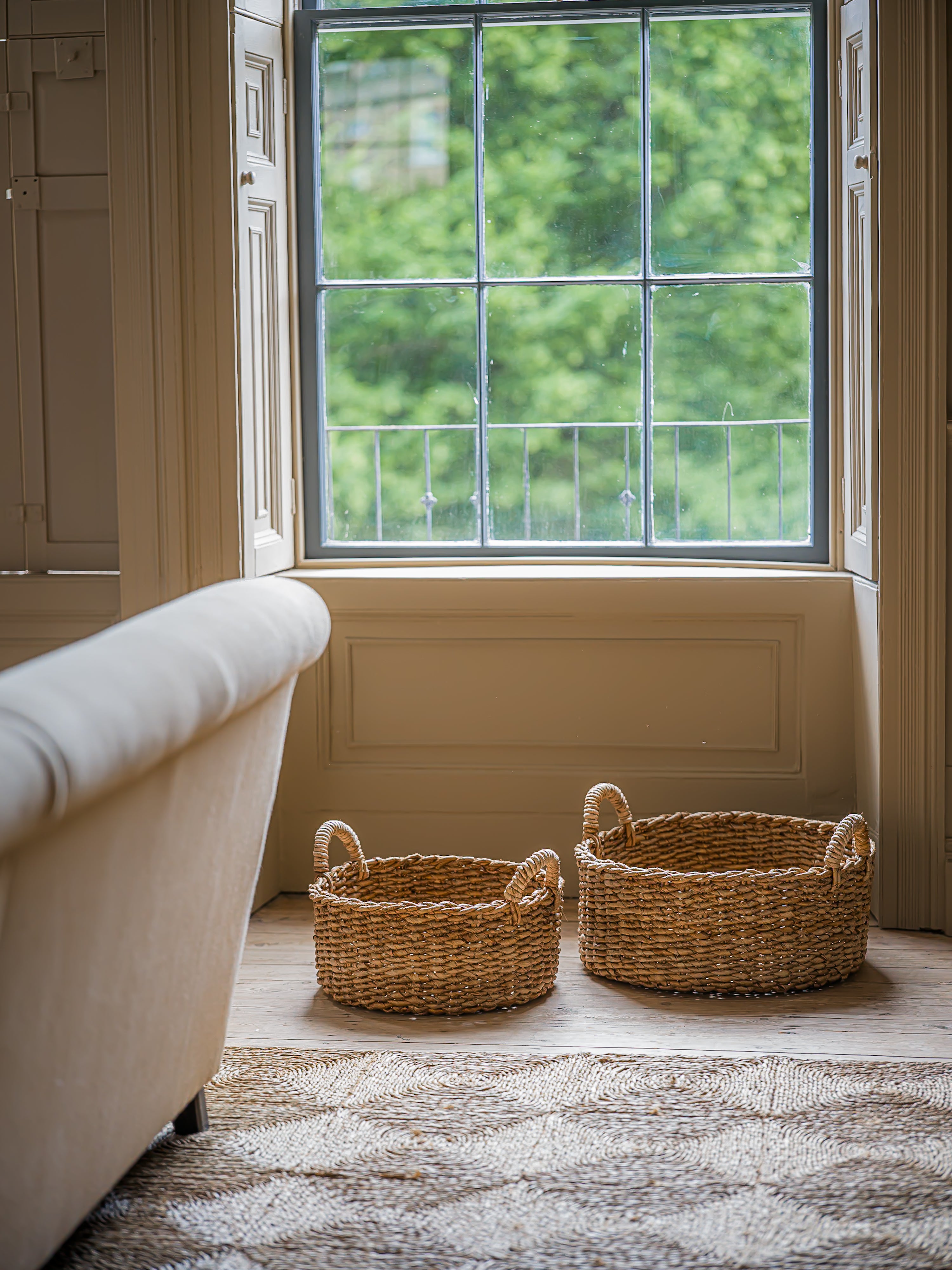 The Norfolk Basket Collection | Handwoven Shallow Basket