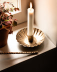 Scalloped Candle Holder