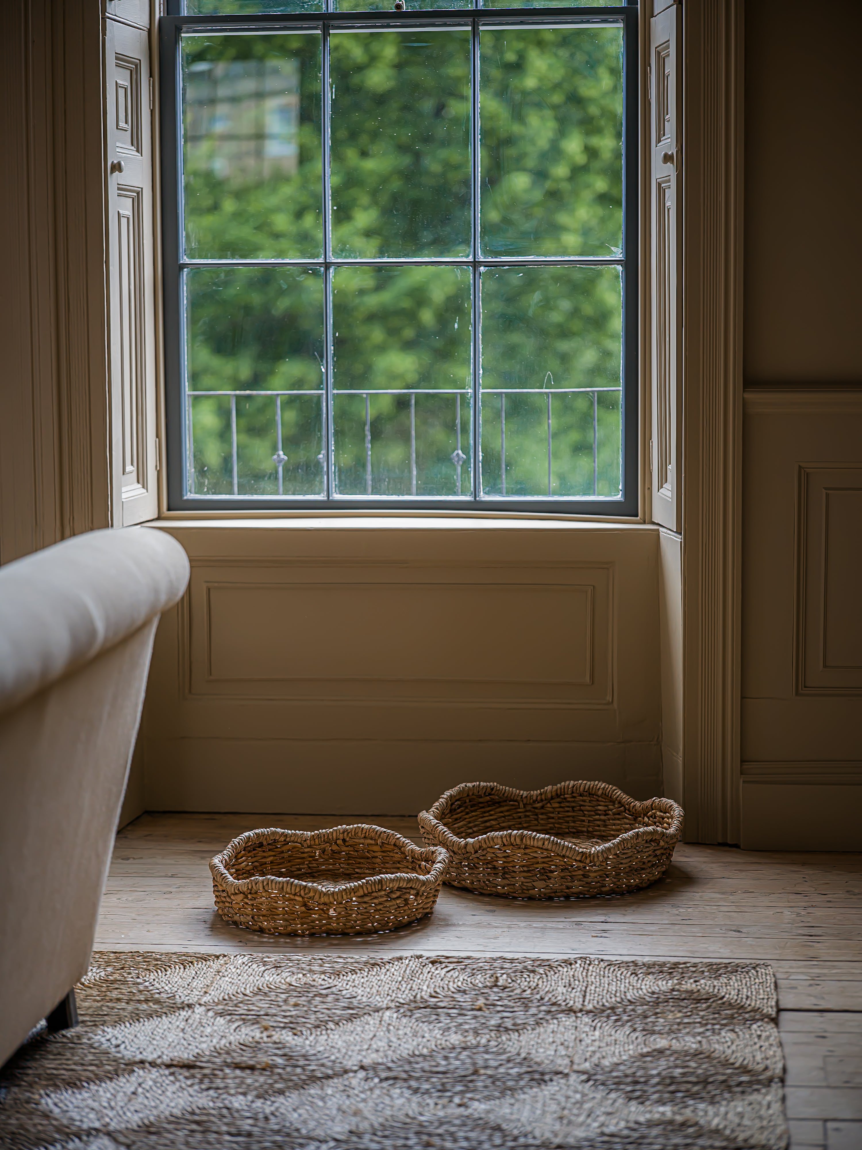 The Norfolk Basket Collection | Handwoven Scalloped