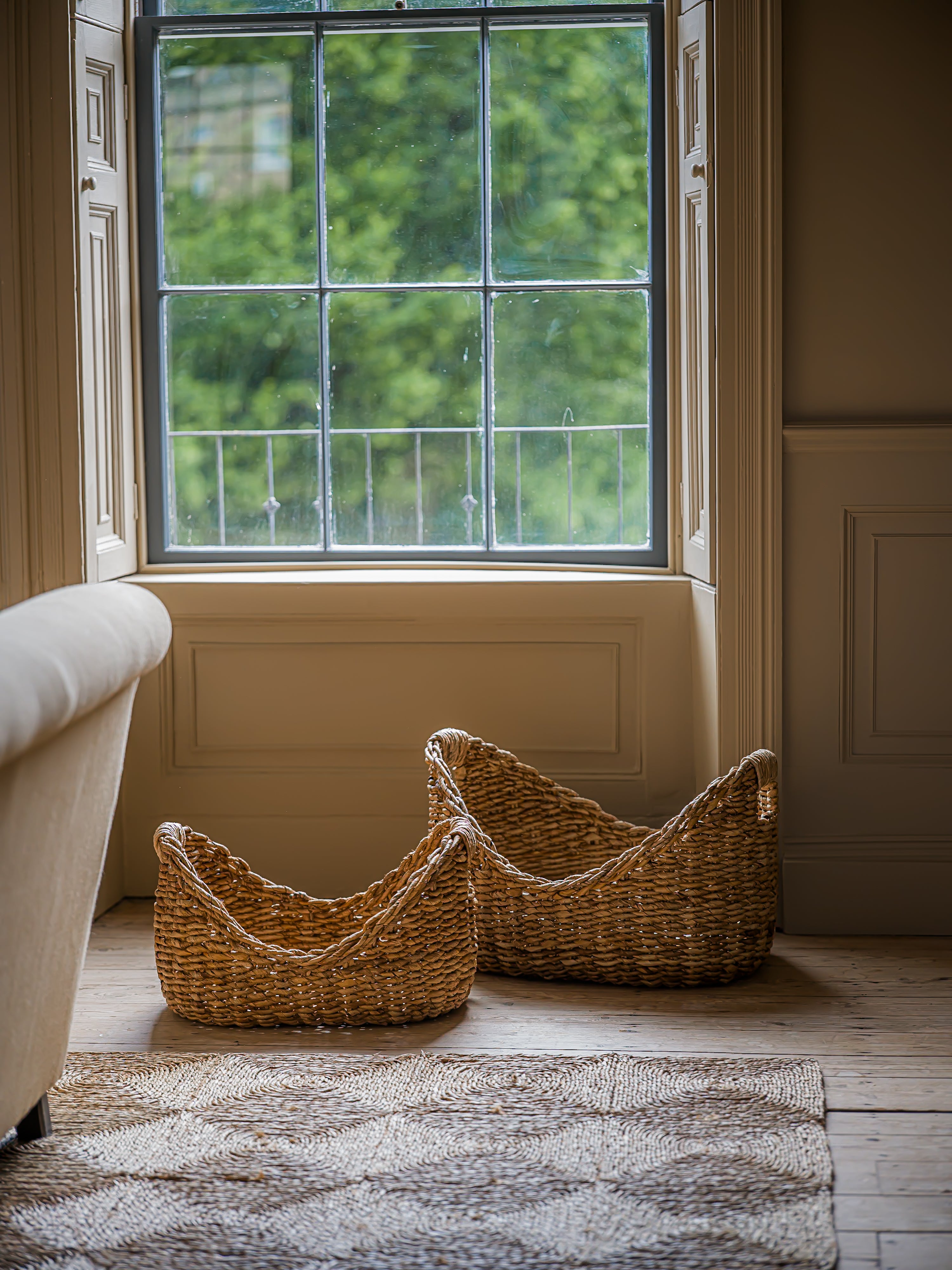 The Norfolk Basket Collection | Handwoven Curved Basket