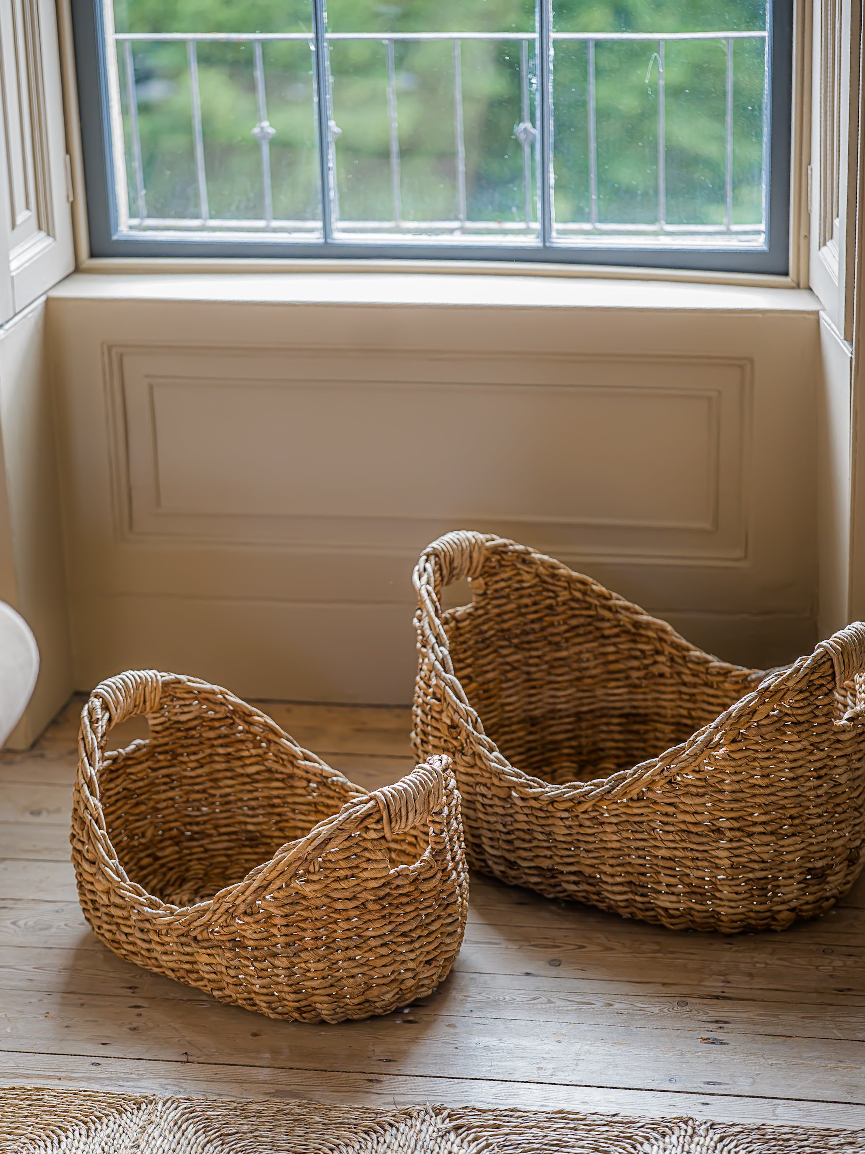 The Norfolk Basket Collection | Handwoven Curved Basket