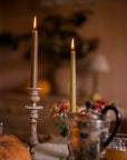 Enamel Candlestick large - Chocolate